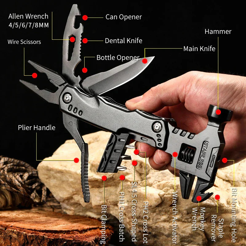 NNEOBA Multifunctional Wrench Hammer Knife
