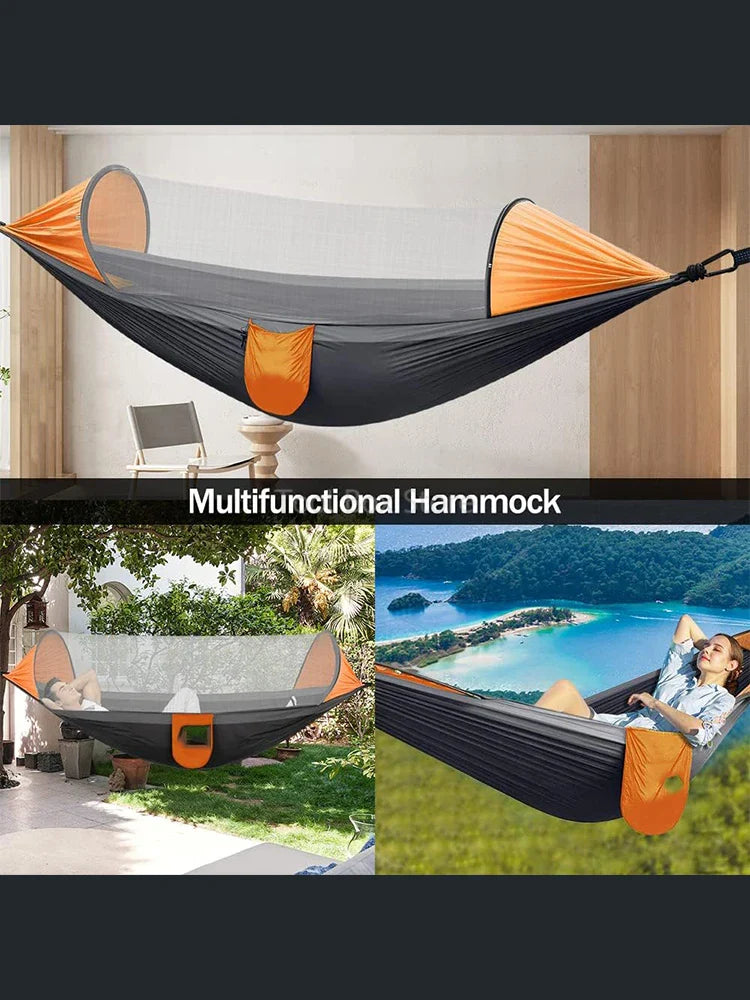 Camping Hammock with Mosquito Net & Straps