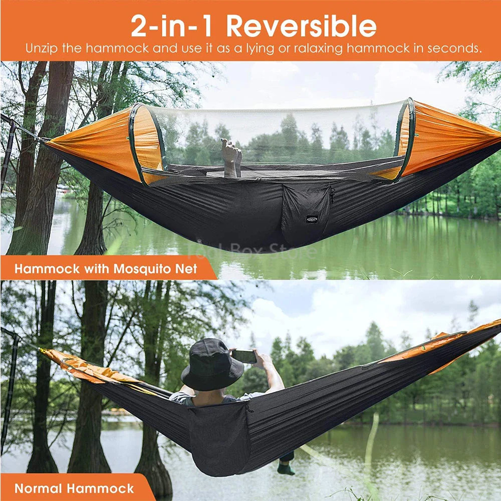 Camping Hammock with Mosquito Net & Straps
