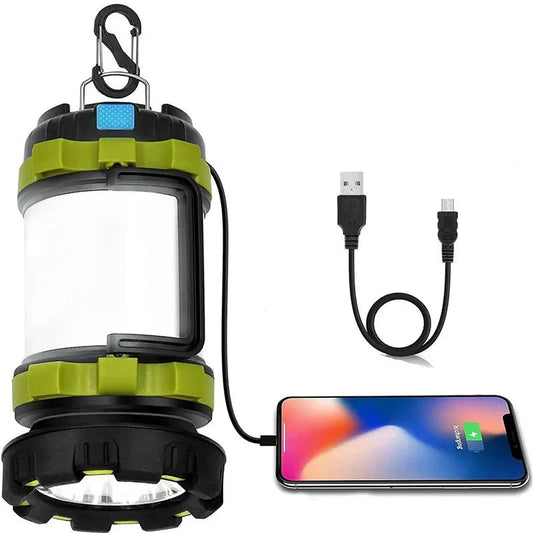 Rechargeable Camping Lantern & Power Bank Flashlight