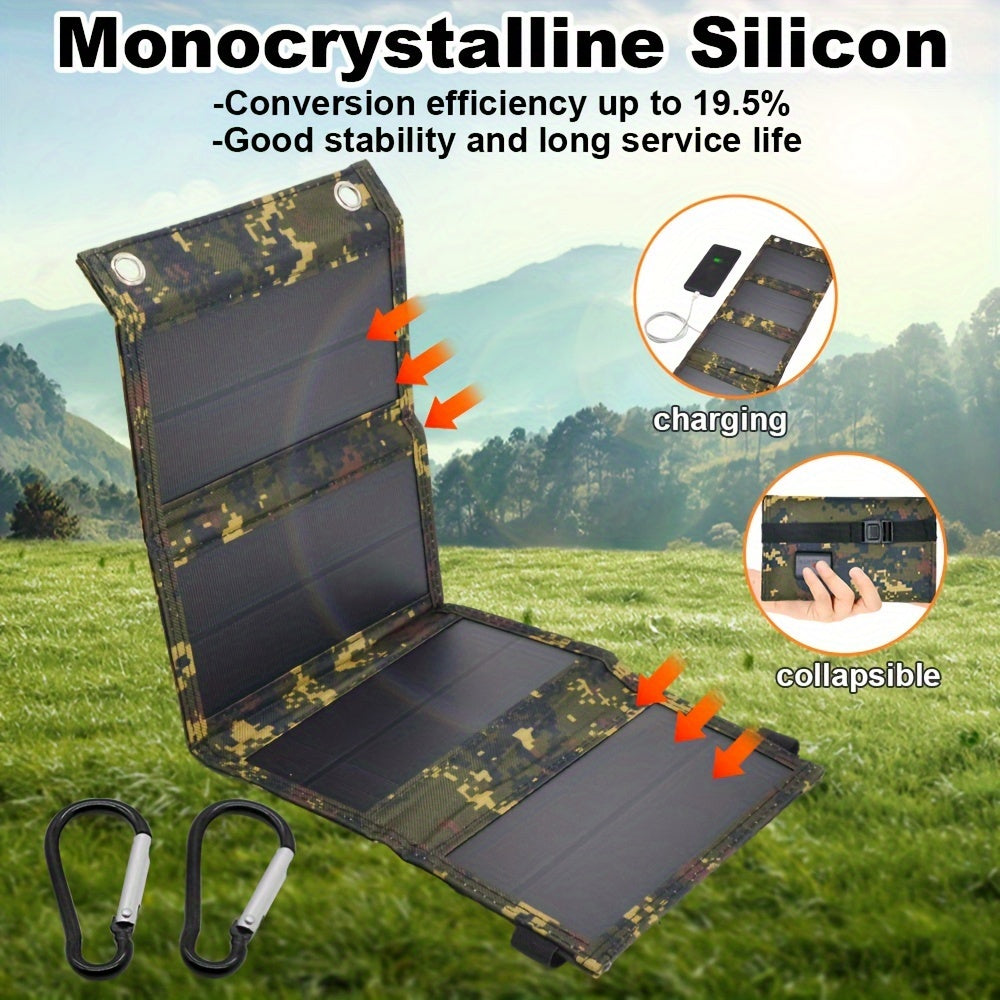Portable Foldable Camouflage Solar Panel Charger